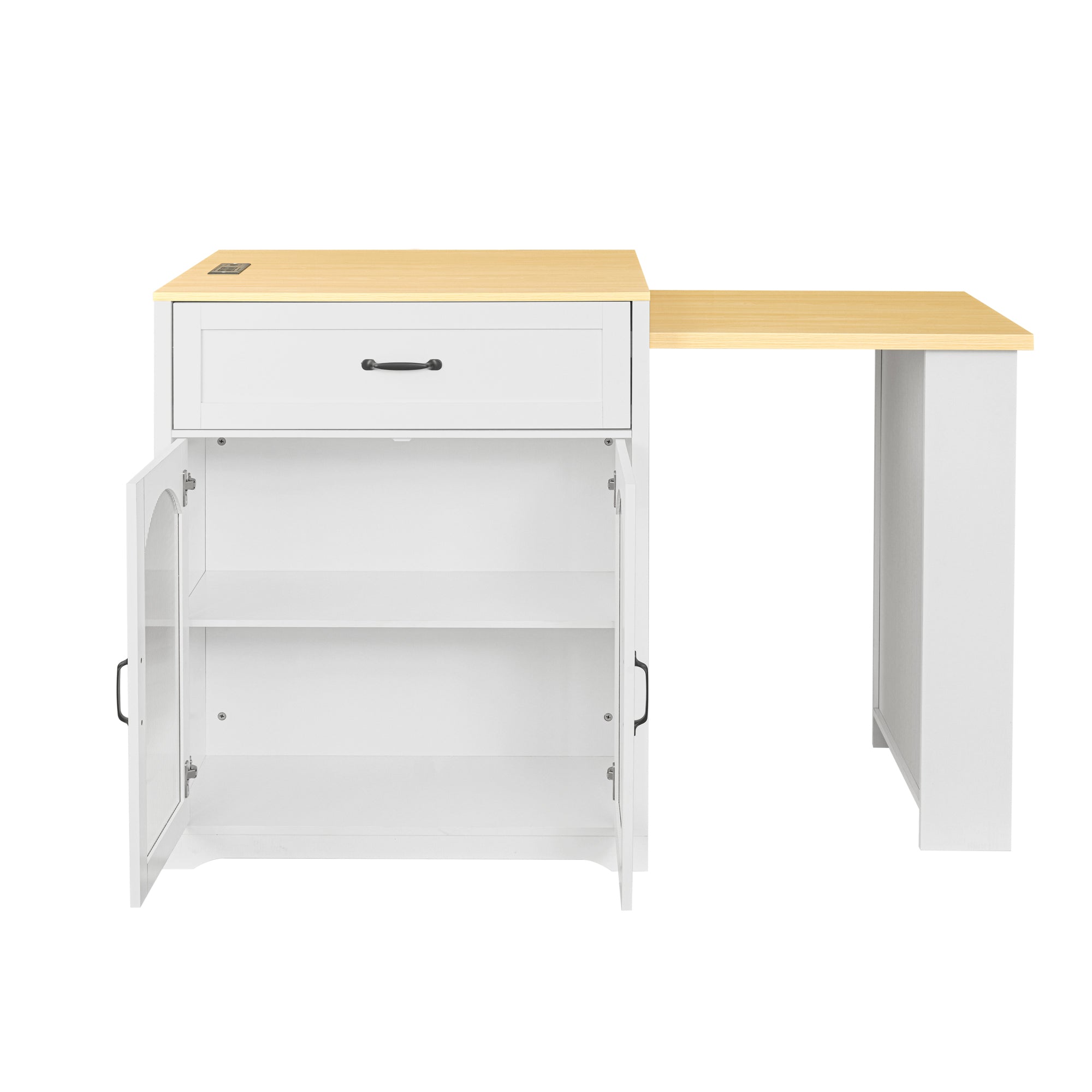 [variant:WT000005AAK] Rolling Bar Cabinet with Power Outlet image 11