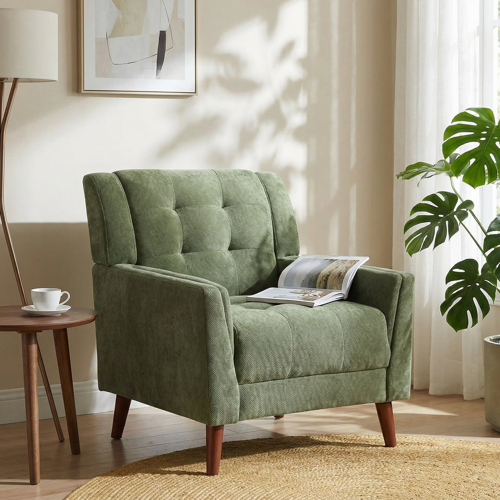 [variant:N898P442867G] Mid-Century Modern Armchair image 1