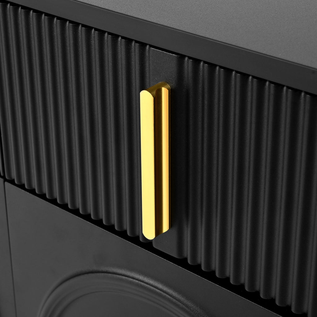 [variant:GA0021S] 4-Door Sideboard with 4 Drawers – Black and Gold image 15