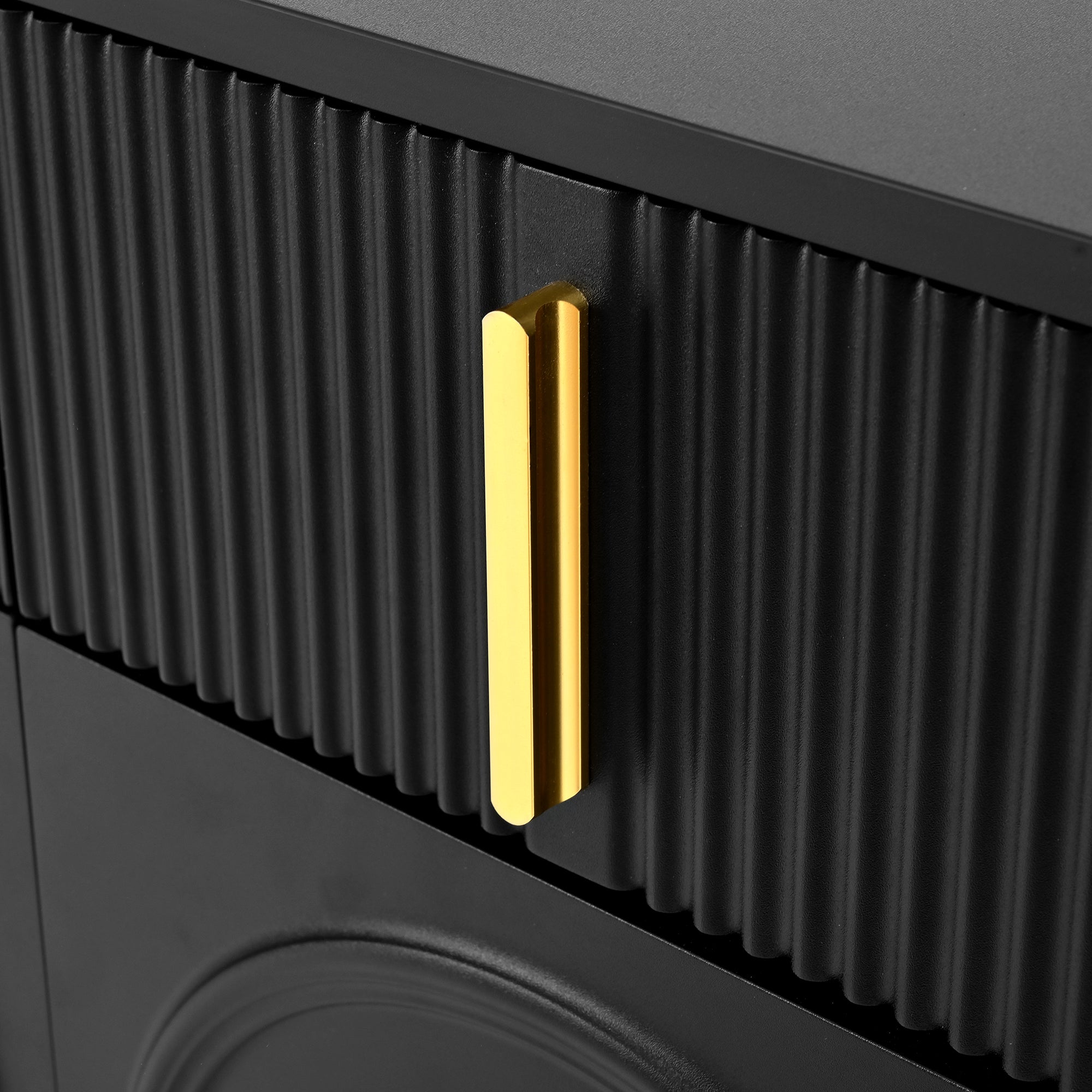 [variant:GA0021S] 4-Door Sideboard with 4 Drawers – Black and Gold image 15