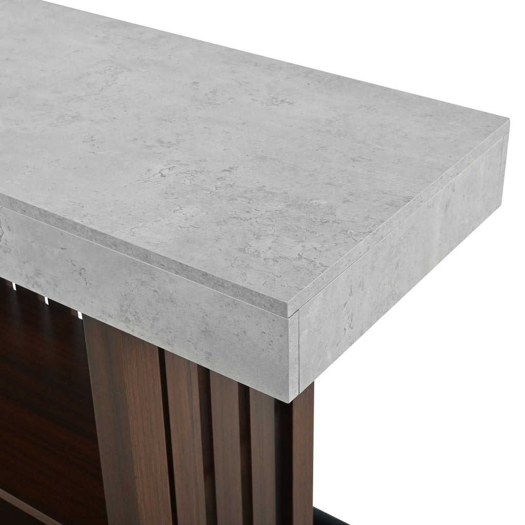 [variant:N889P427904R] 3-in-1 Dining and Bar Table with Wine Storage image 16