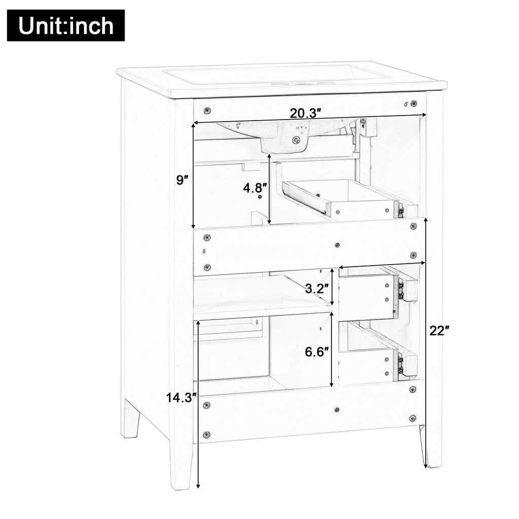[variant:N725P280631B] Black Bathroom Vanity with Ceramic Sink – 24-Inch image 13
