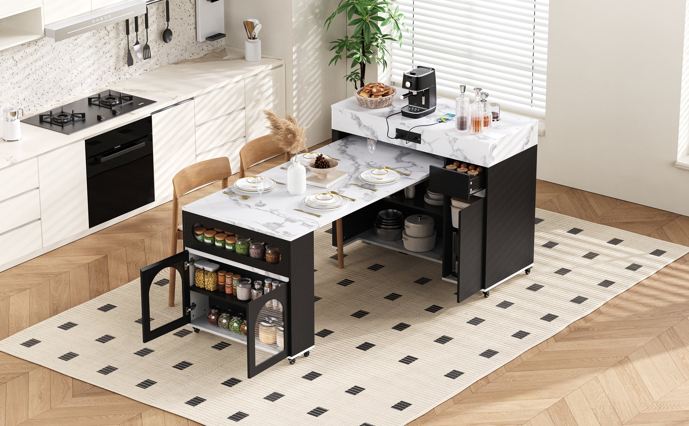 [variant:XW000029AAB-CA] Black,White Marble image 6