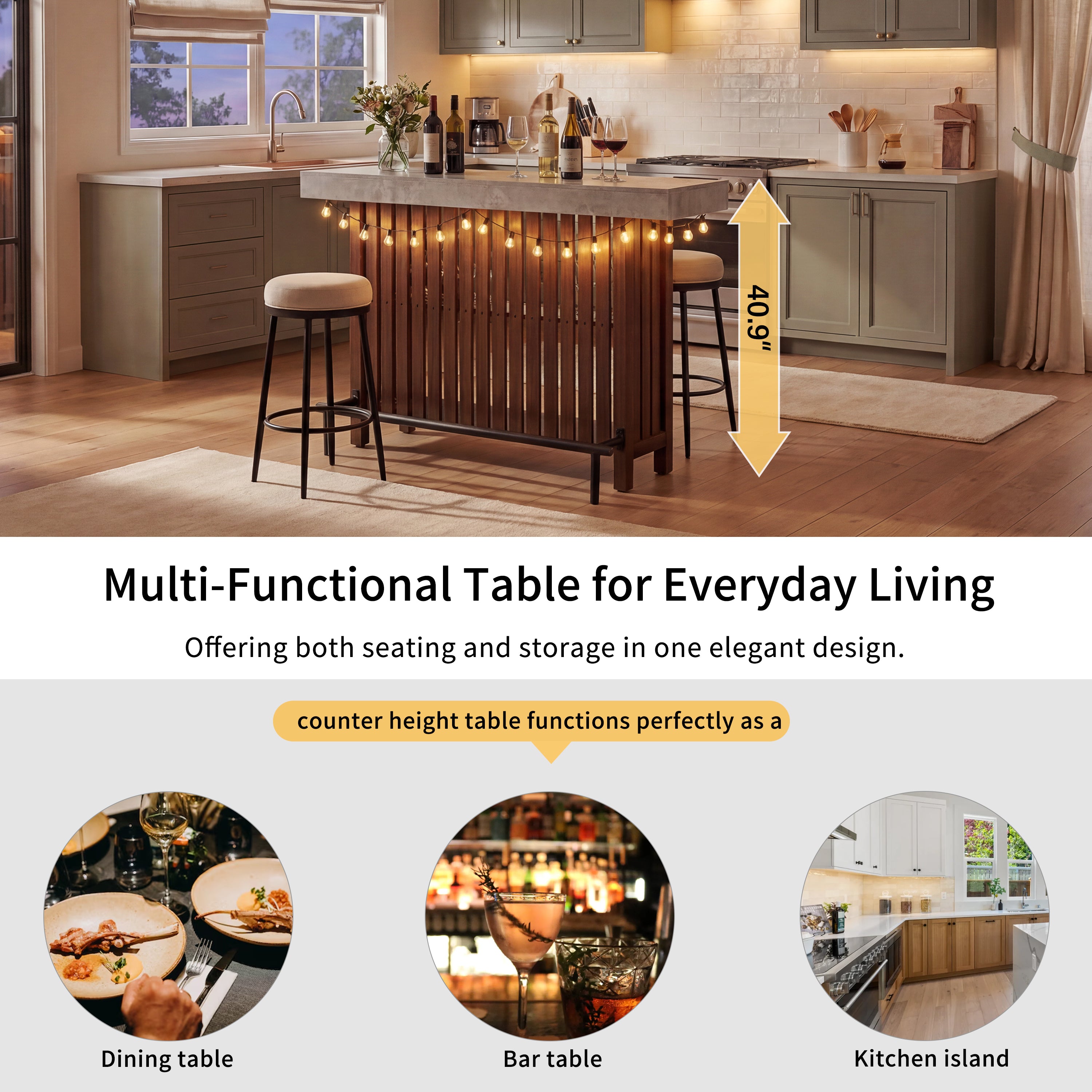 [variant:N889P427904R] 3-in-1 Dining and Bar Table with Wine Storage image 7