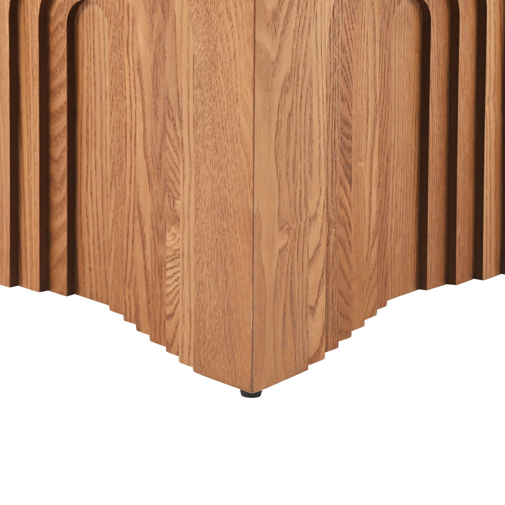Round Wood End Table — [variant:N876P386371D] Natural & Light Brown image 9