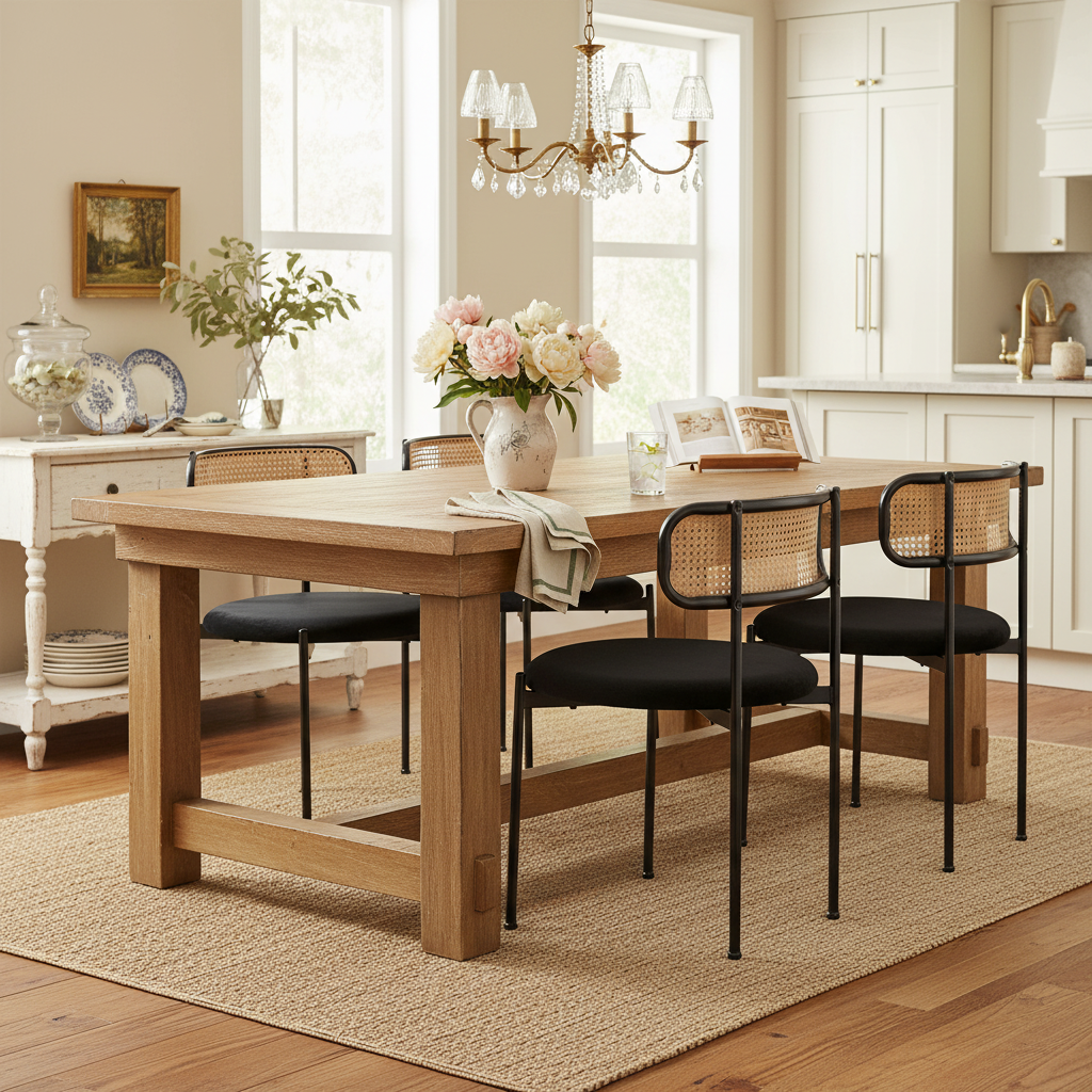 [variant:N859P374642S] Set of 4 Modern Black Velvet Dining Chairs image 4