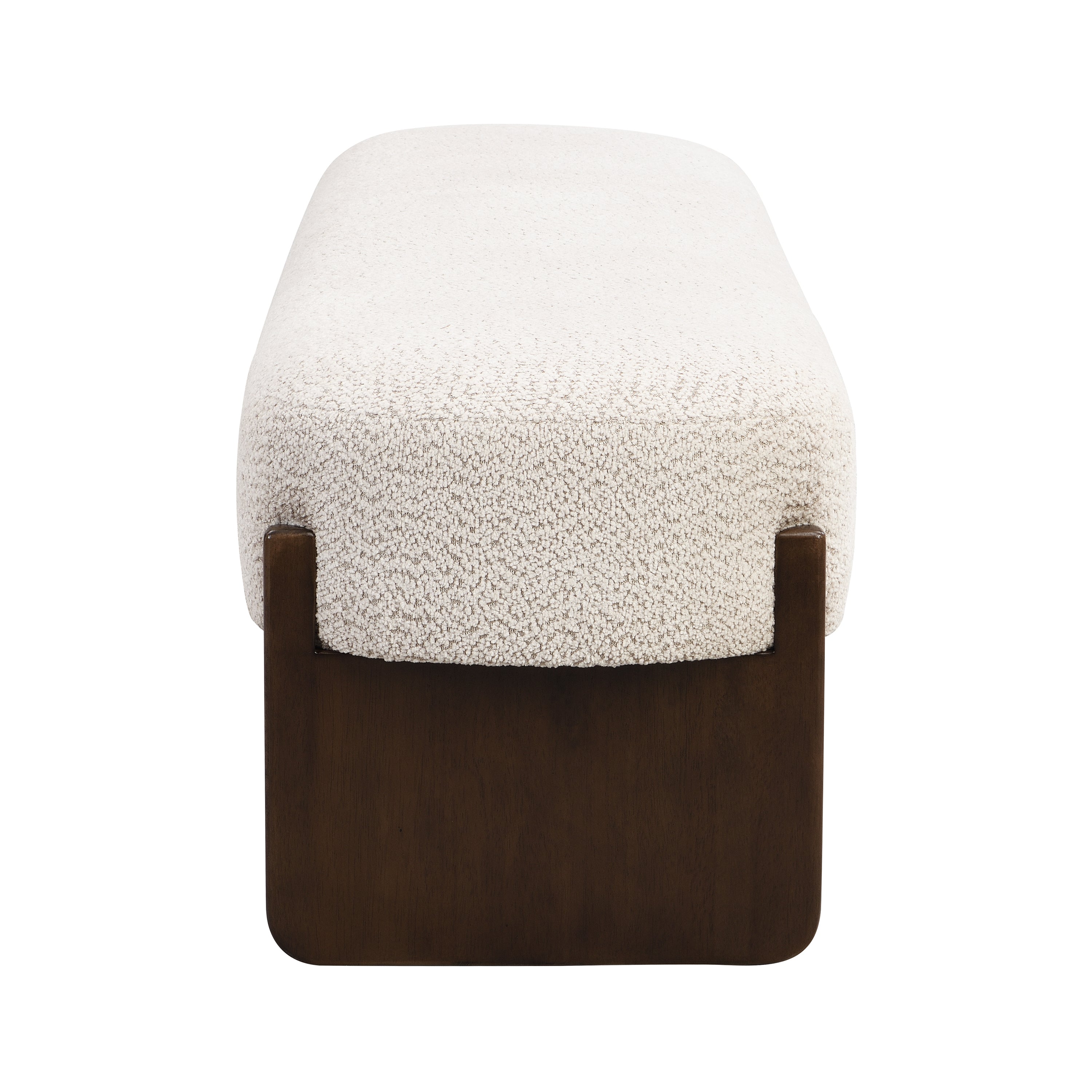 [variant:N891P440167D] Bouclé Bench Ottoman – Beige image 6