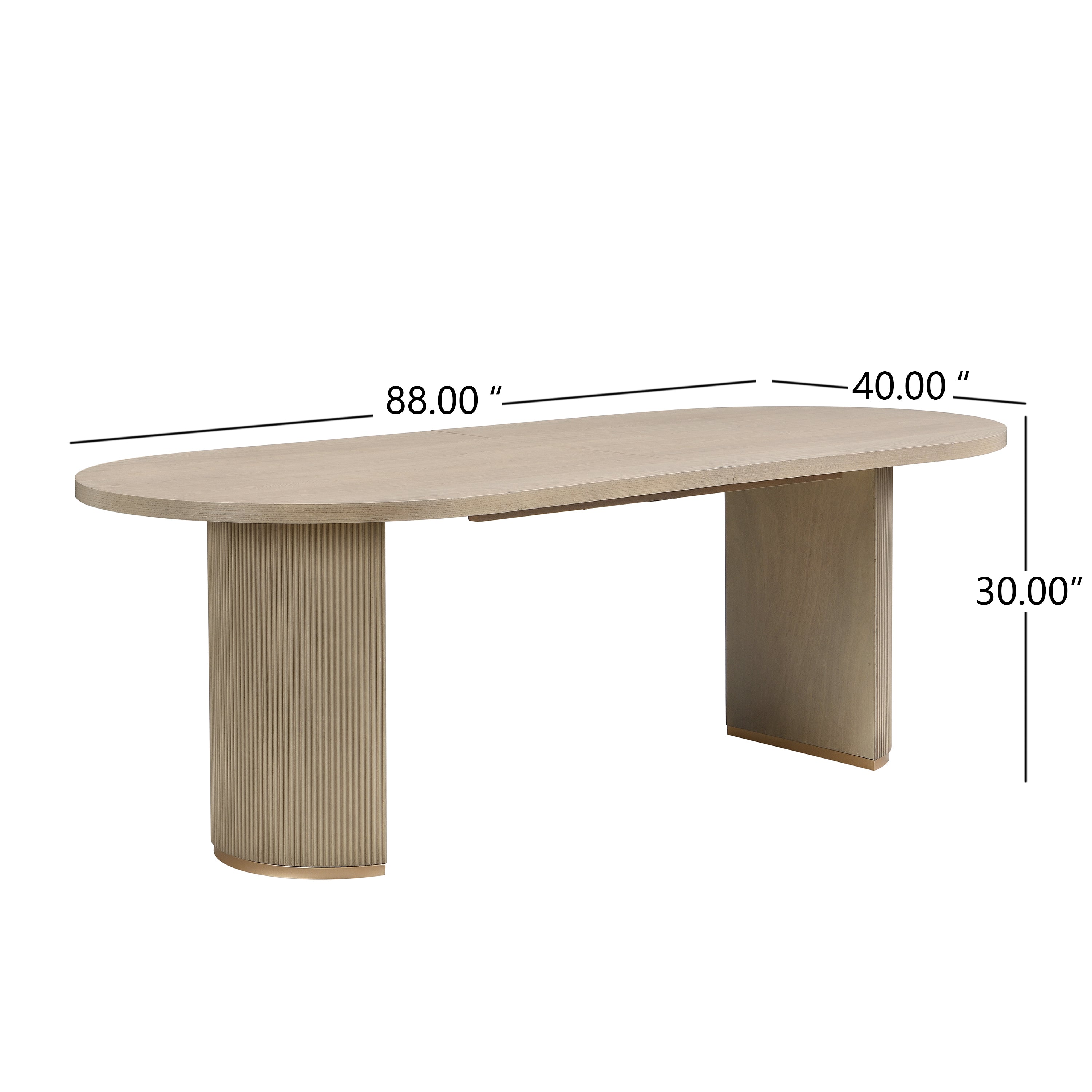 [variant:N872P357176A_N872P357177A] Oval Double-Pedestal Dining Table – Light Natural image 2