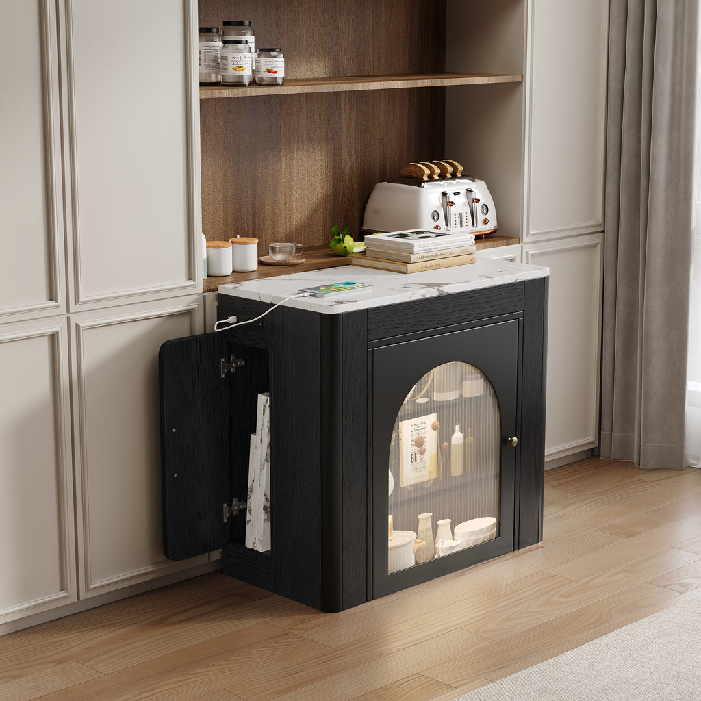 [variant:XW000024AAB-CA] Rolling Kitchen Island with Extendable Dining Table image 13