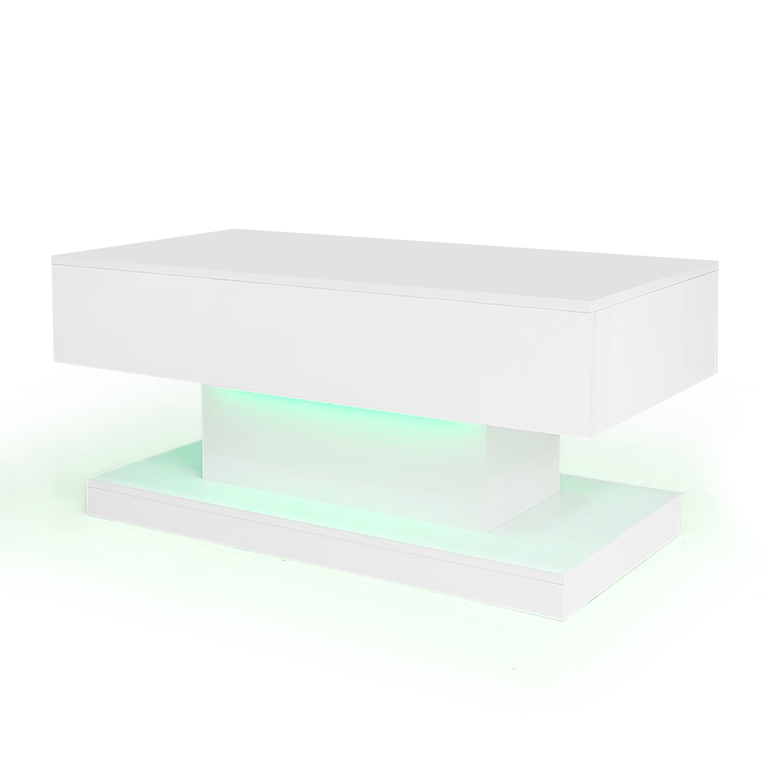[variant:N892P407974W] High-Gloss Lift-Top Coffee Table with LED Lights image 19