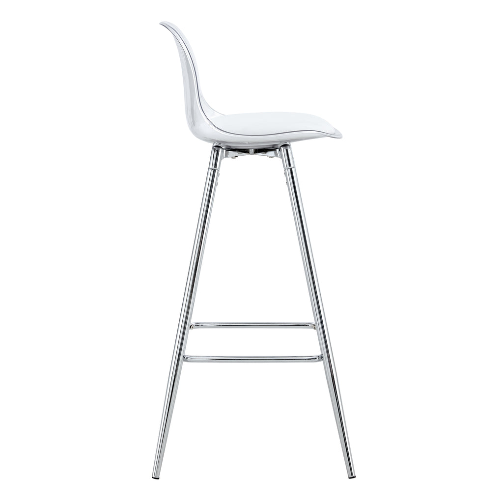 [variant:W3806P404769] Modern Upholstered Bar Chairs – White & Silver image 23
