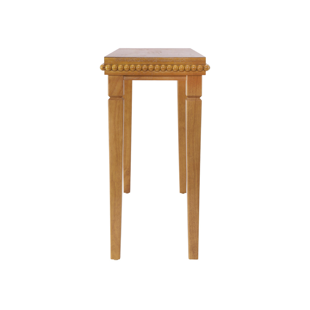 Farmhouse Console Table with Beaded Trim — [variant:N876P351928D] Natural image 11