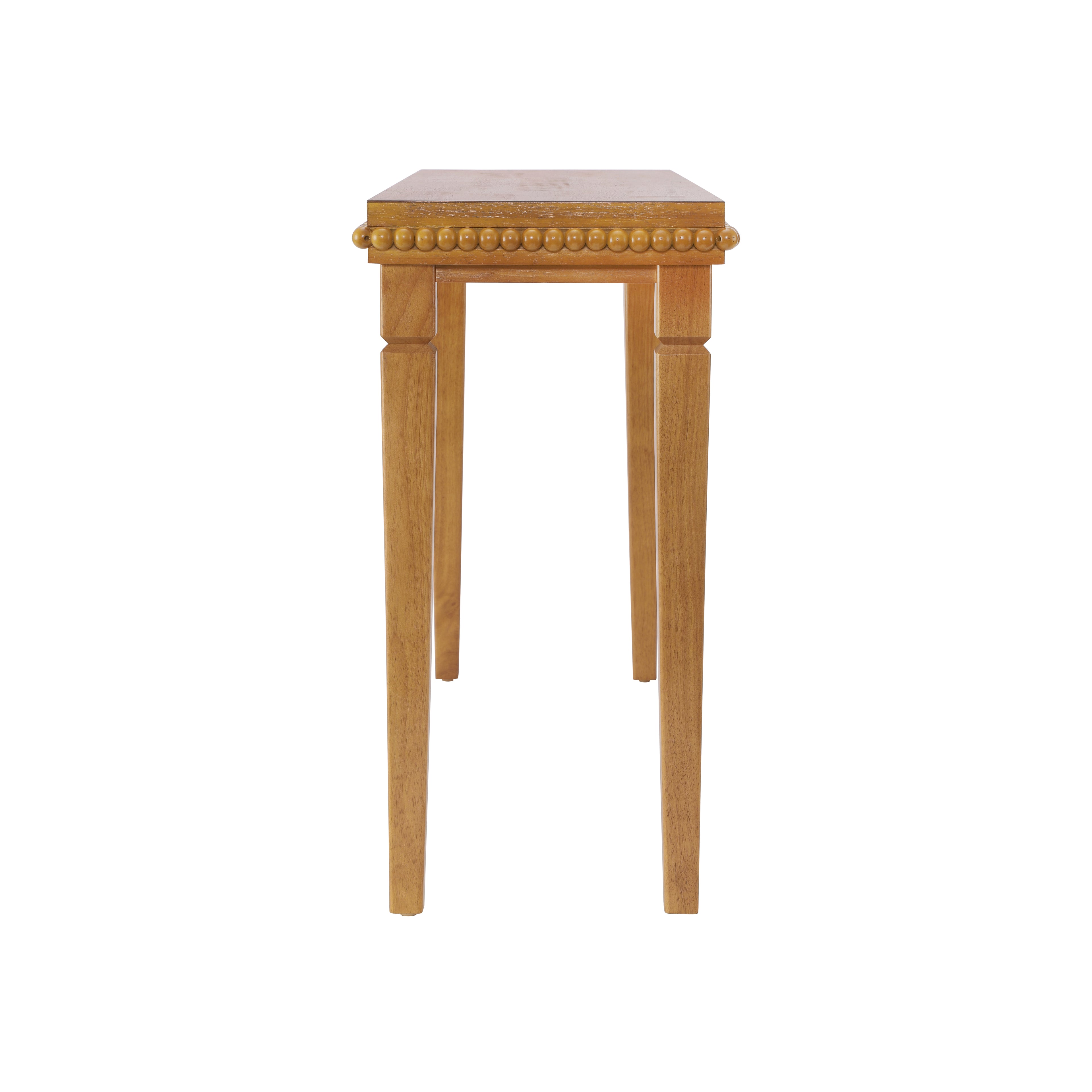 Farmhouse Console Table with Beaded Trim — [variant:N876P351928D] Natural image 11
