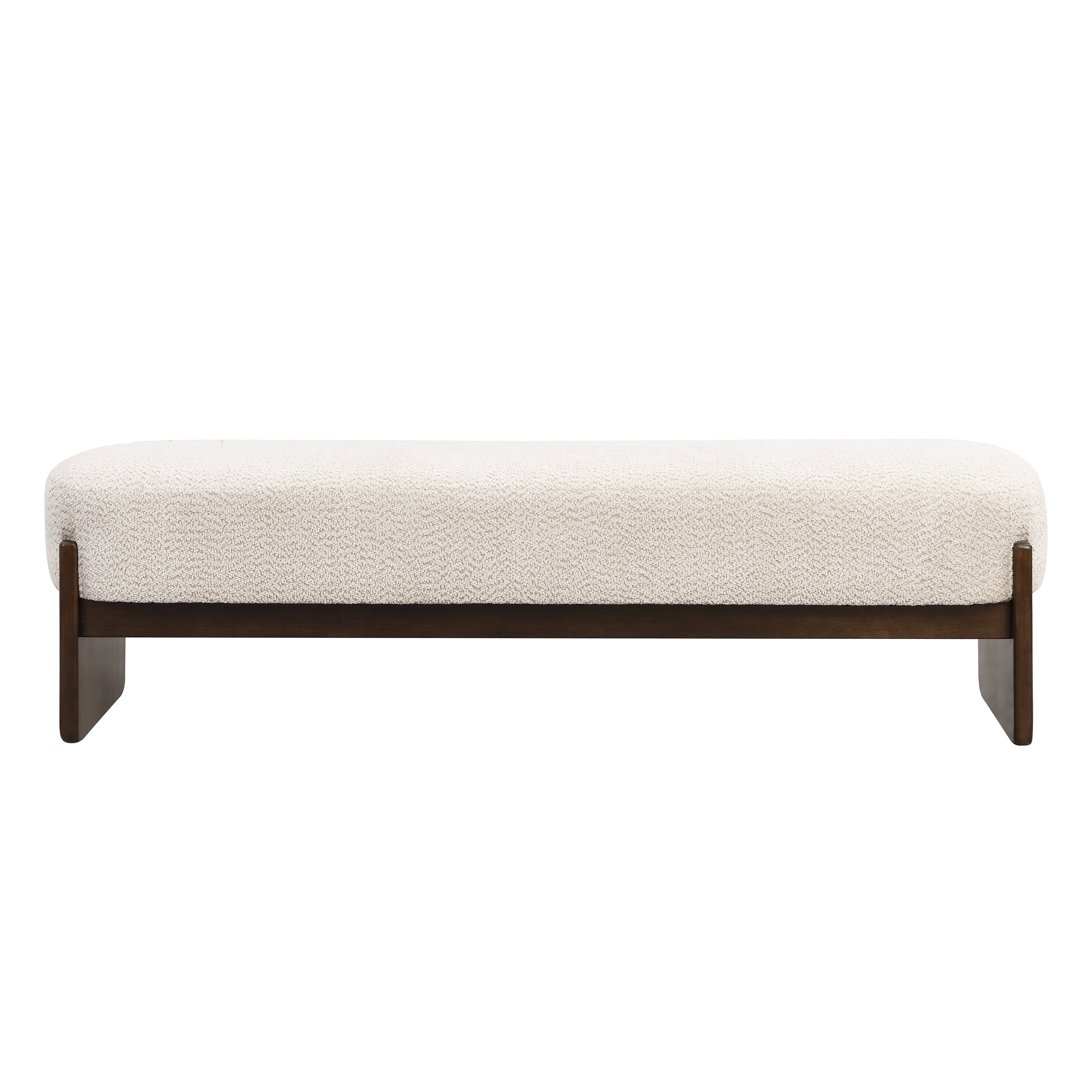 [variant:N891P440167D] Bouclé Bench Ottoman – Beige image 3