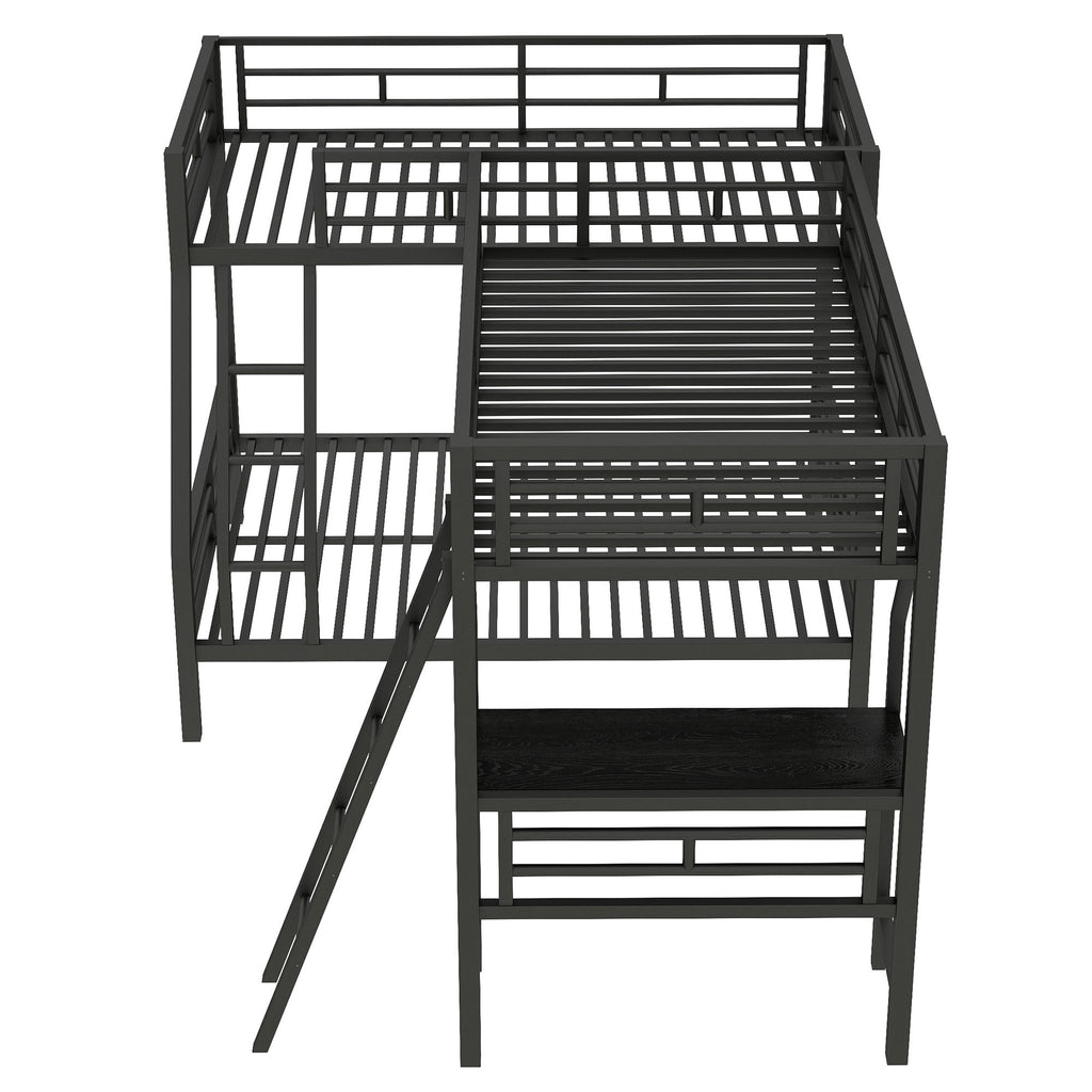 [variant:N8470000606B] Twin-over-Full Bunk and Twin Loft Bed with Desk image 16