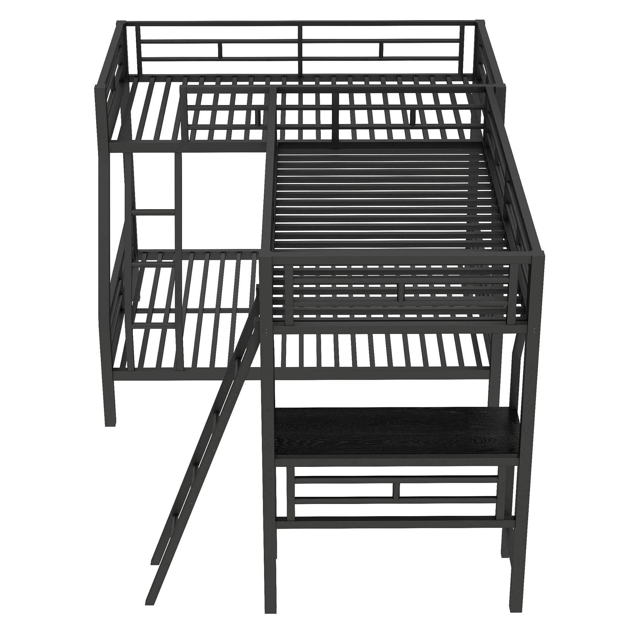 [variant:N8470000606B] Twin-over-Full Bunk and Twin Loft Bed with Desk image 16
