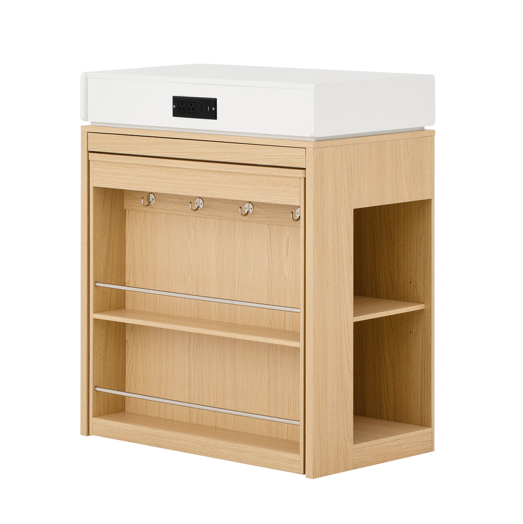 [variant:XW000028AAN-CA] Rolling Kitchen Island with Extendable Table image 37