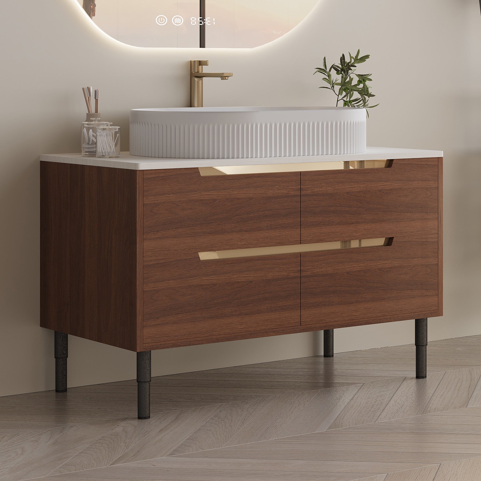 [variant:W5307S00009] Bathroom Vanity with Integrated Ceramic Sink – 36-Inch image 4