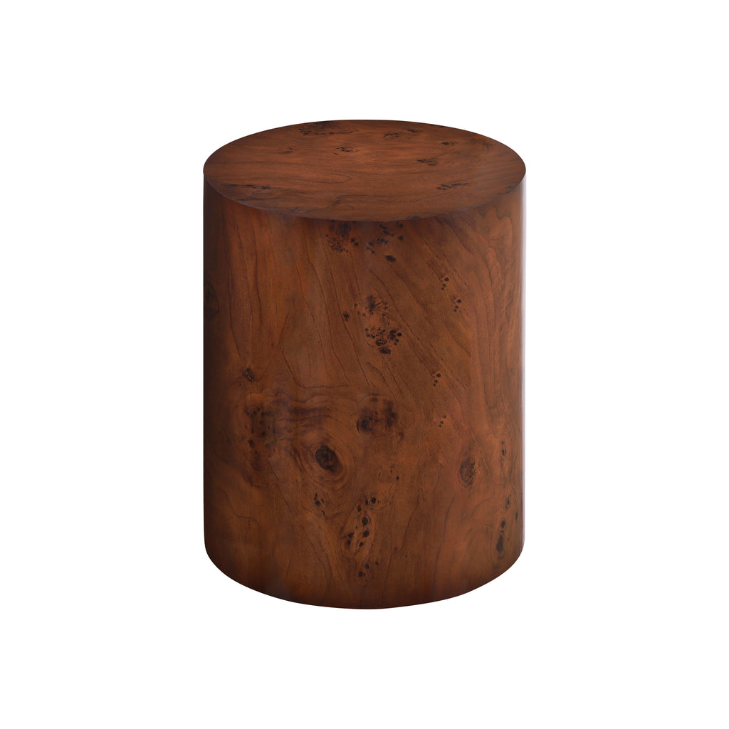 [variant:N872P426800T] Set of 2 Round Burl Veneer Nesting Tables image 6