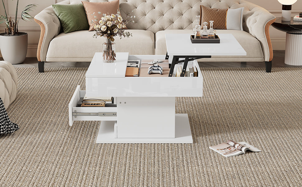 [variant:N892P423296W] 360° Rotating Lift-Top Coffee Table with Drawer image 28