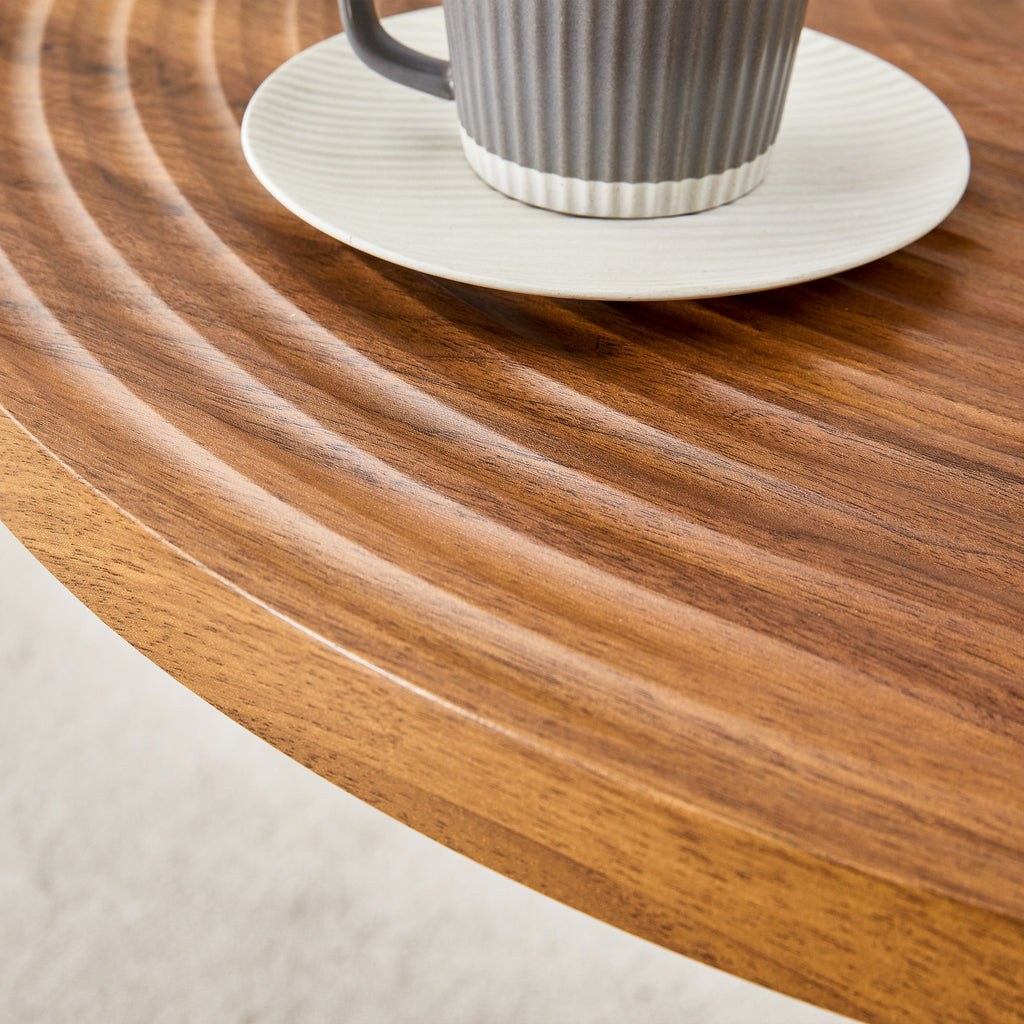 [variant:W3806P409447] Round Dark Wood-Grain Dining Table – 31.5-Inch image 13