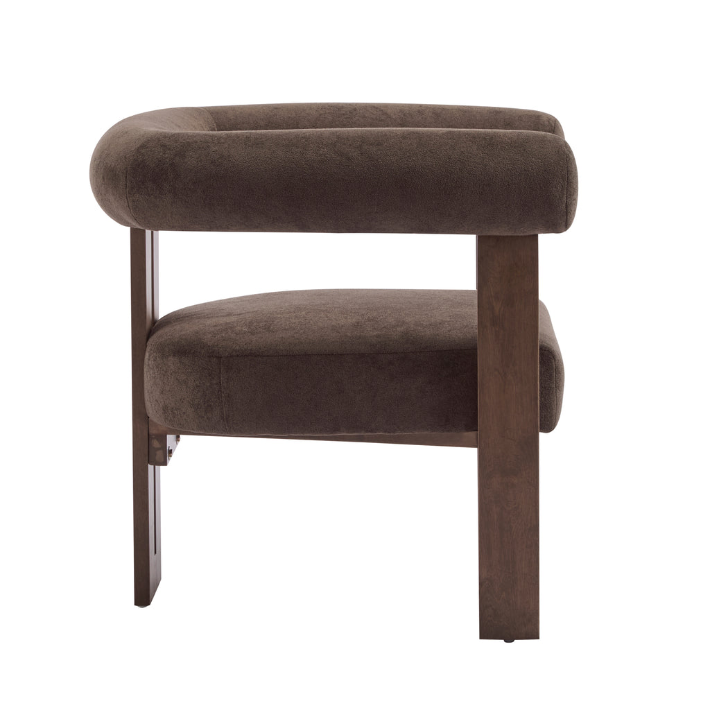 [variant:N898P443987D] Round-Arm Velvet Accent Chair image 6
