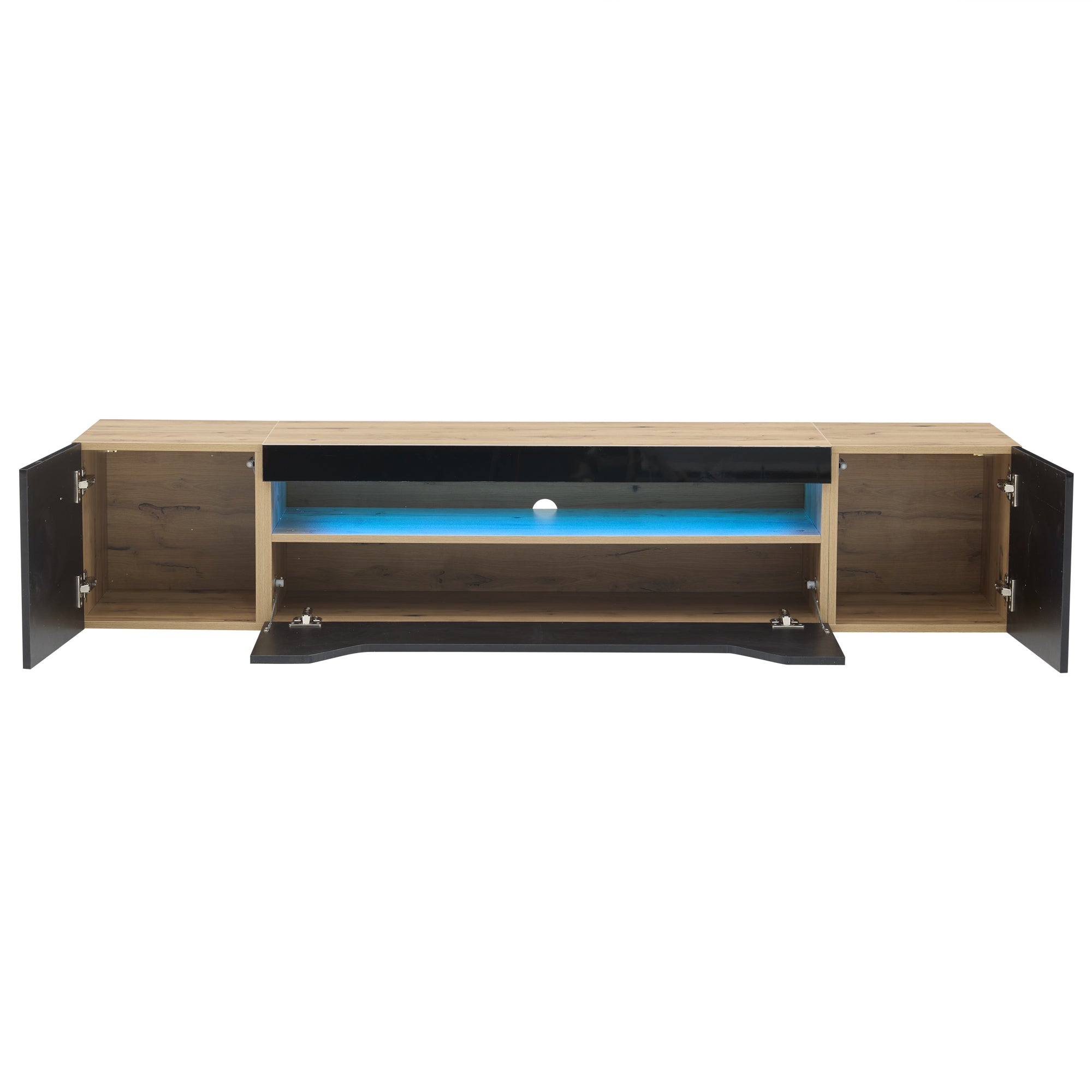 [variant:N892P428793Z] Floating LED TV Stand with Storage image 12