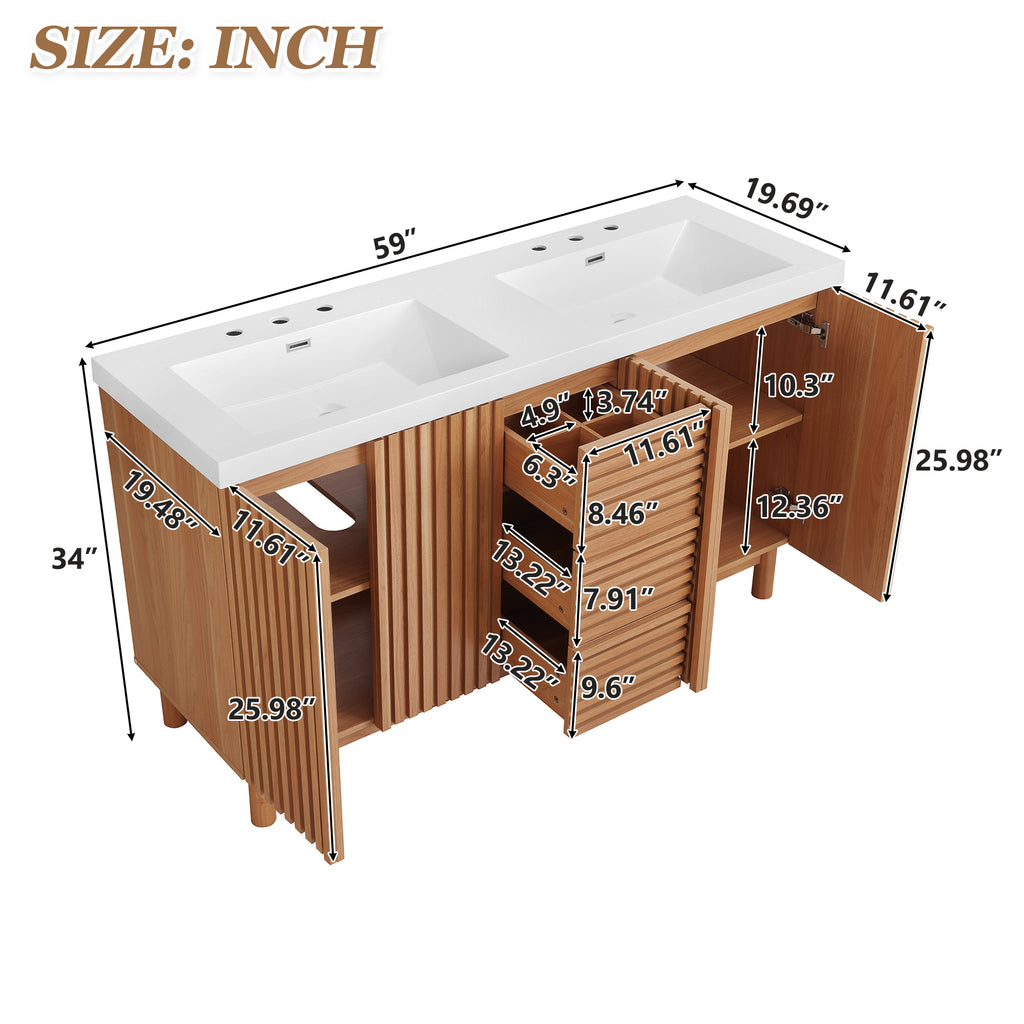 [variant:N729P000037N] Double-Sink Bathroom Vanity with Storage – 59.3-Inch image 21