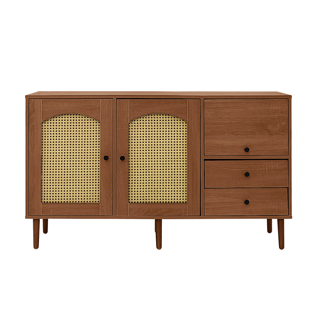 [variant:GA0013N] Country-Style Rattan-Door Sideboard image 14