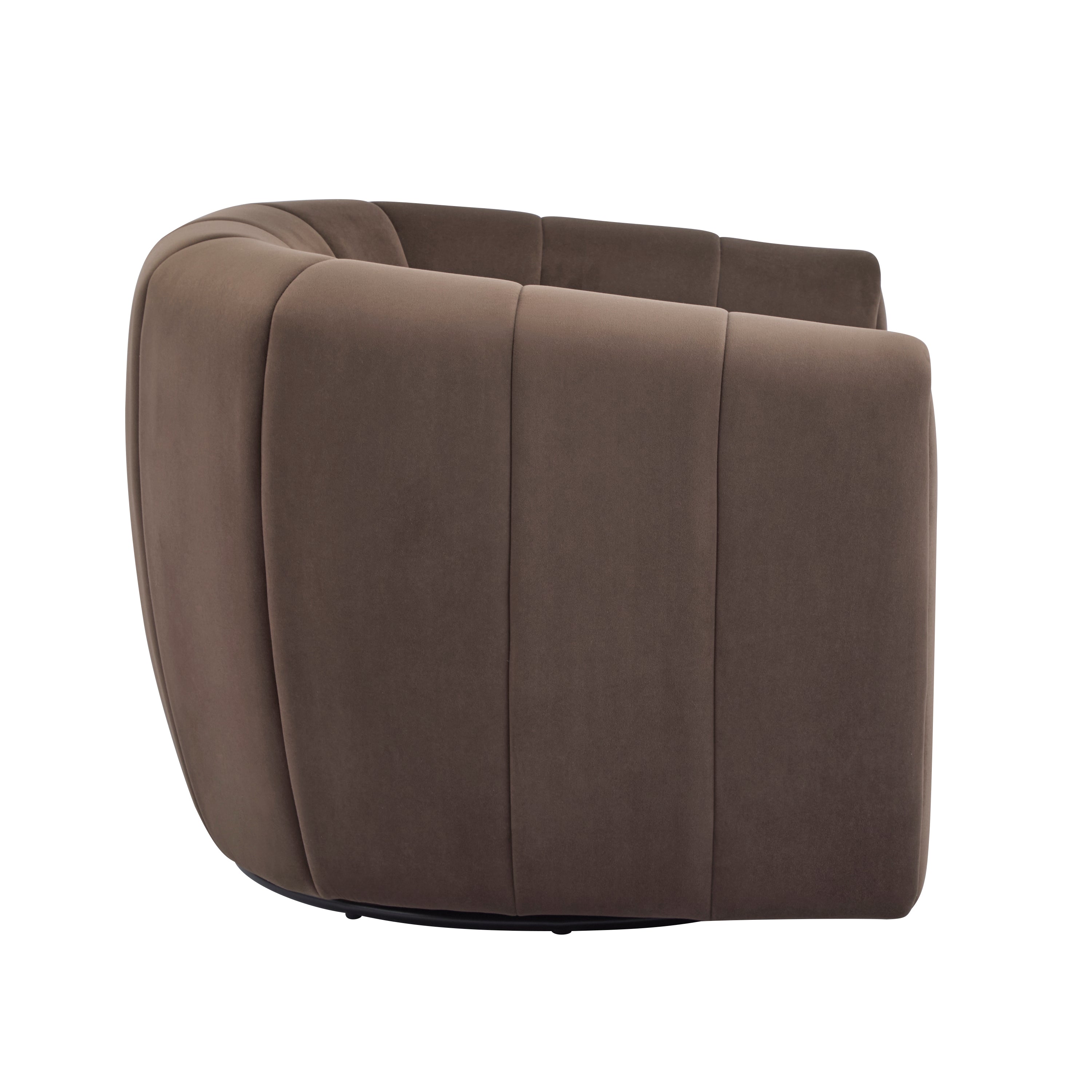[variant:N898P443732D] Velvet Swivel Armchair image 4