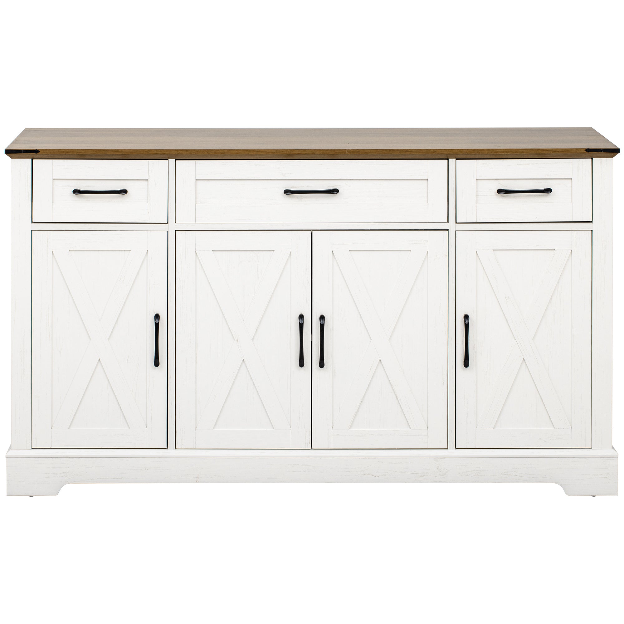 [variant:N853P444963W] 55-Inch Farmhouse Buffet Cabinet with Drawers image 35