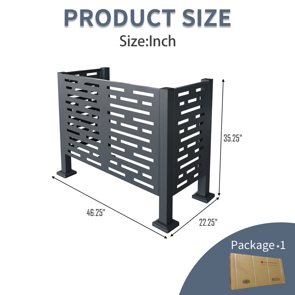 [variant:W540P199945] 3-Panel Outdoor Air Conditioner Privacy Fence – 4 × 2 ft image 5