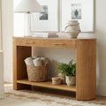[variant:N876P351901D] Modern Console Table with Drawers & Storage image 1
