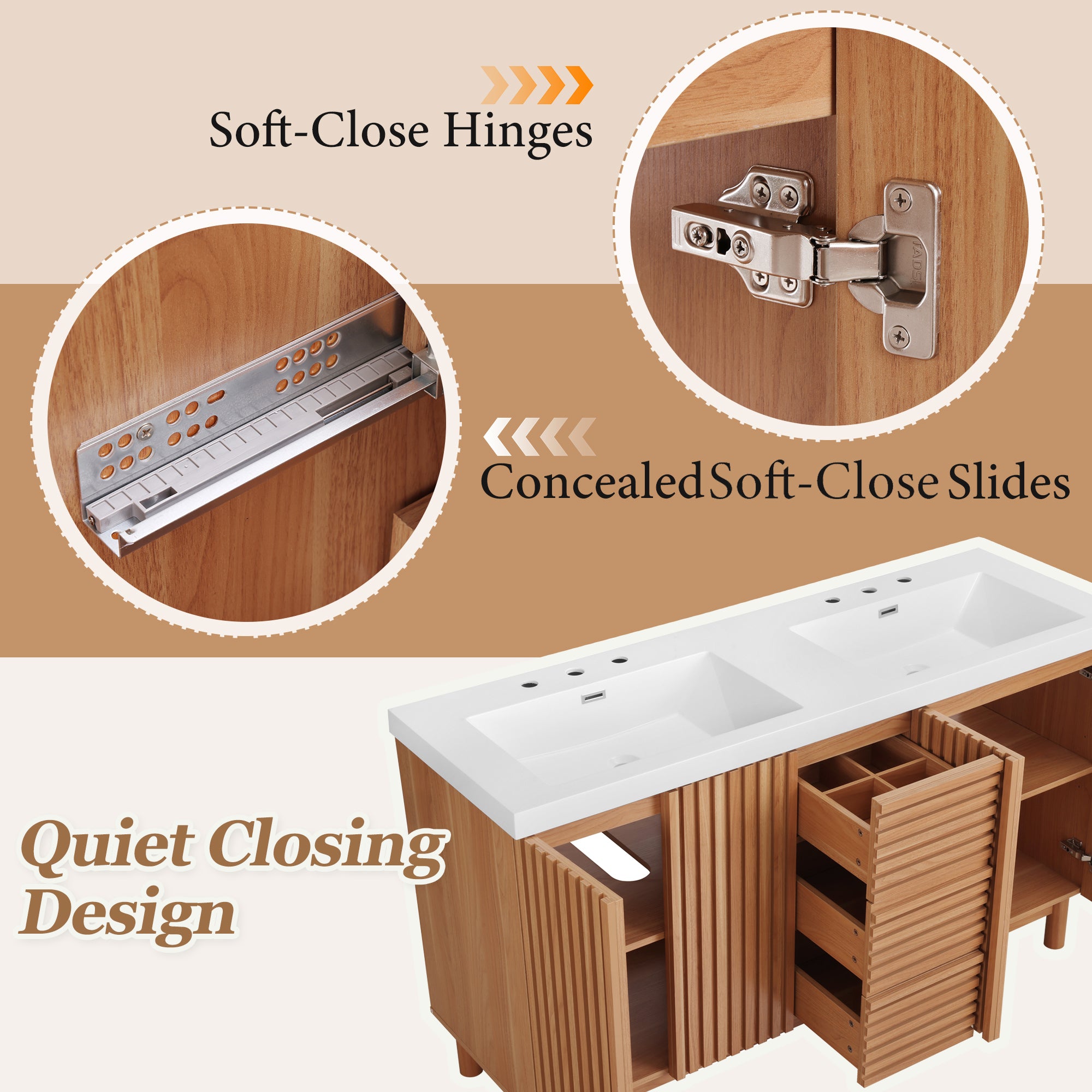 [variant:N729P000037N] Double-Sink Bathroom Vanity with Storage – 59.3-Inch image 16