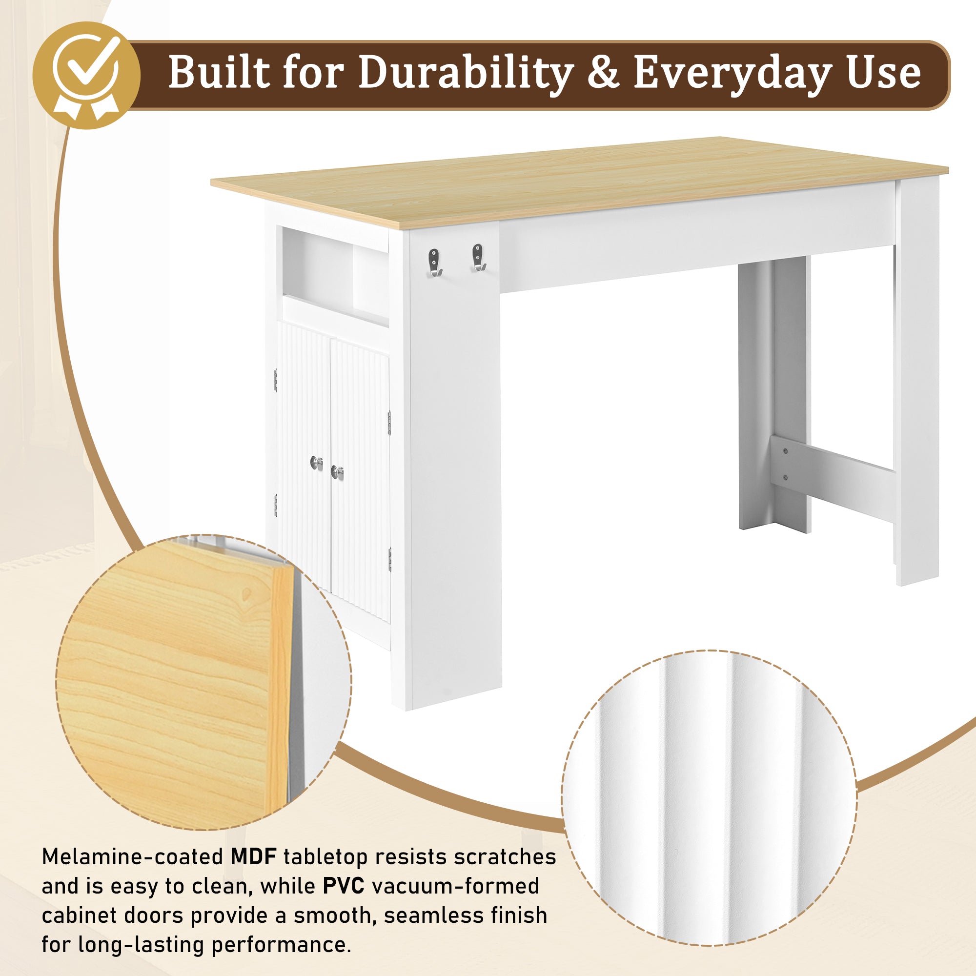 [variant:N889P428028O] 3-in-1 Kitchen Island with Foldable Dining Table image 7