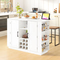 [variant:N889P443148K] Foldable-Top Bar Cabinet with Power Outlet – 47-Inch image 1
