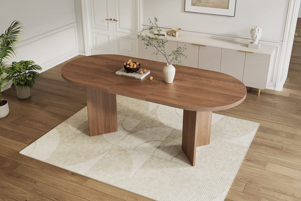 [variant:N859P472961A] Oval Walnut Dining Table – 79-Inch image 16