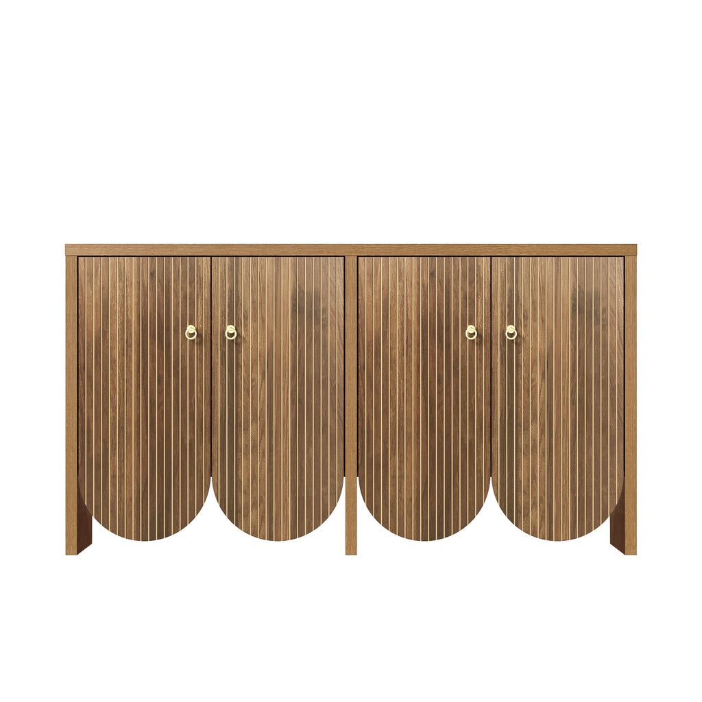 [variant:GA0002N] Fluted 4-Door Sideboard – Walnut image 12