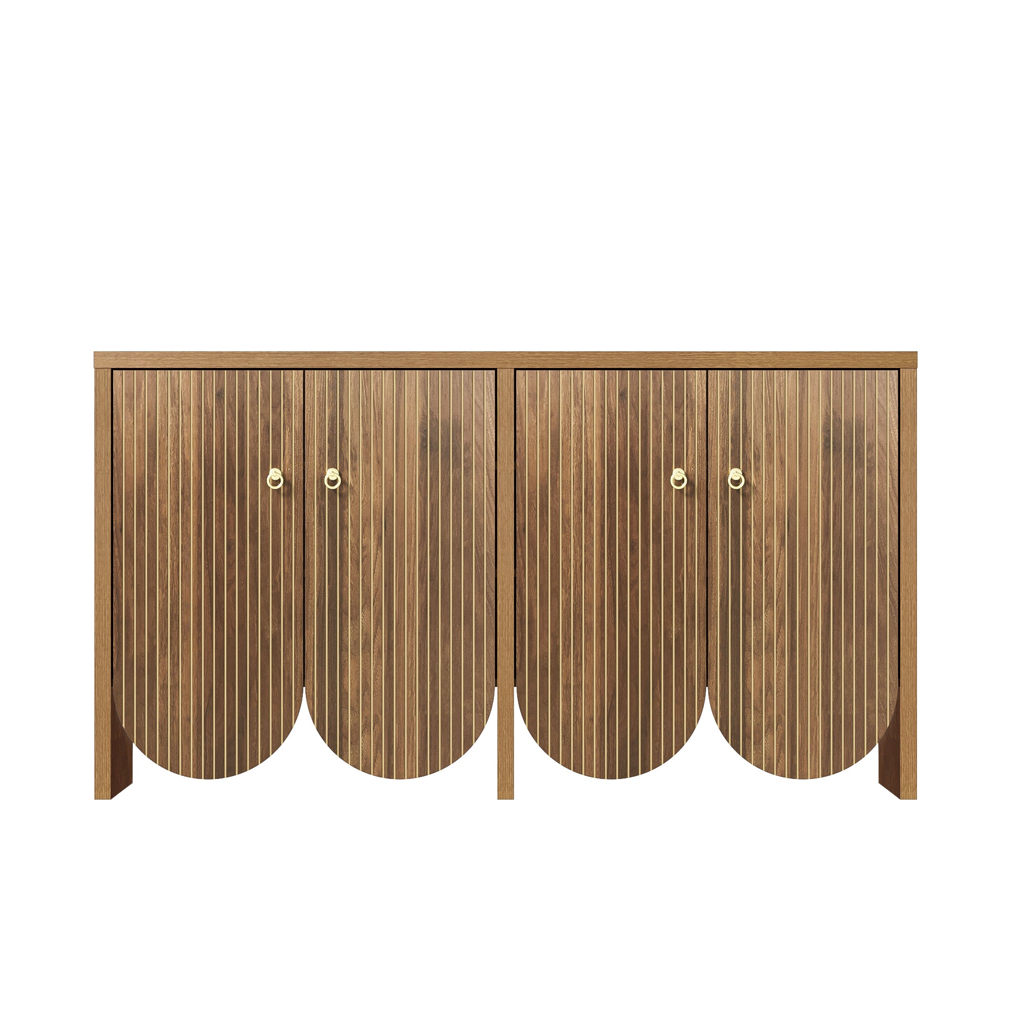 [variant:GA0002N] Fluted 4-Door Sideboard – Walnut image 12