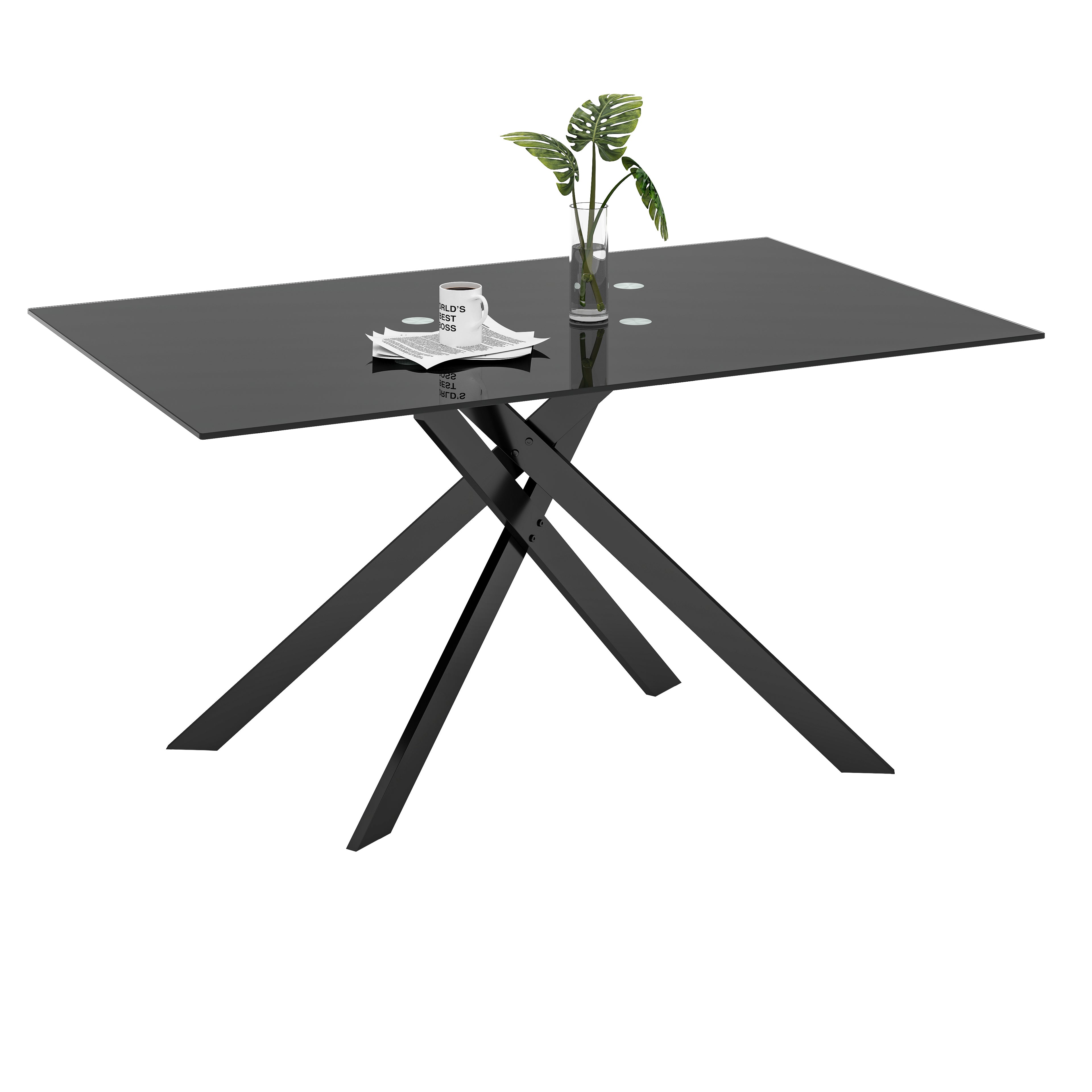 [variant:W3856P411912] Tempered-Glass Dining Table – 51-Inch image 10