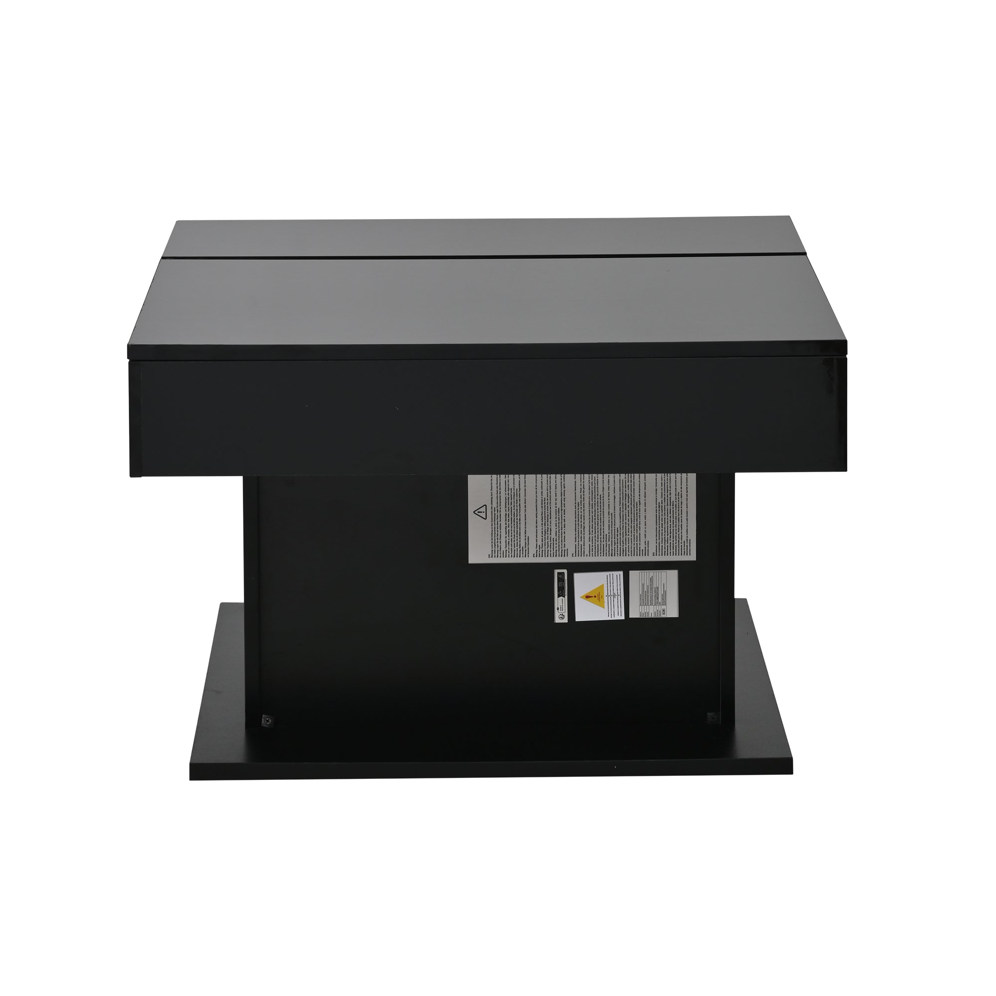 [variant:N892P423296B] Black 360° Rotating Lift-Top Coffee Table image 9