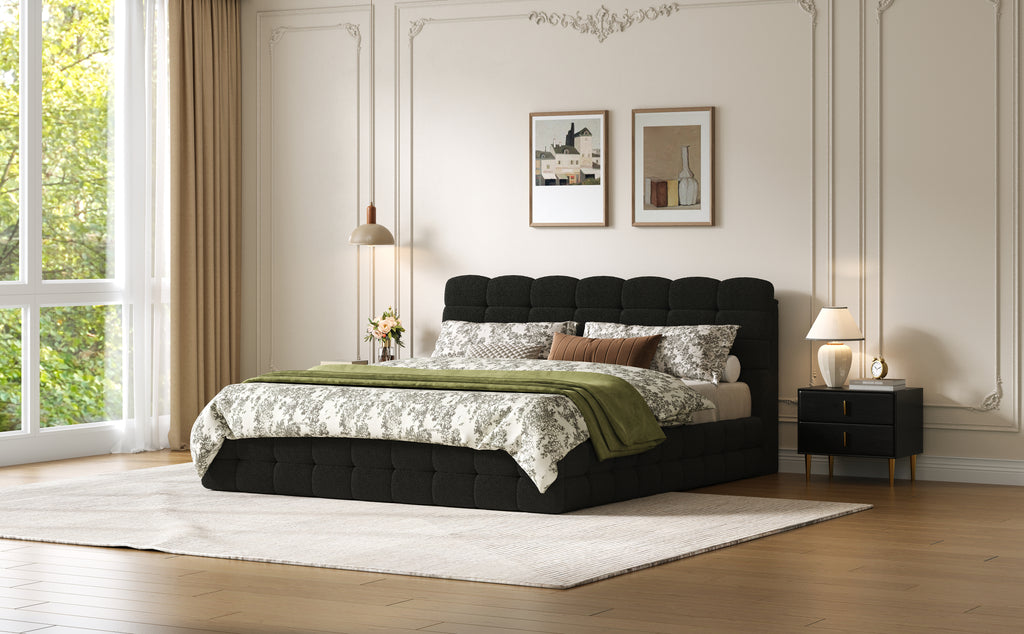 [variant:HS451572AAB] Queen Hydraulic Lift Storage Bed – Black image 21