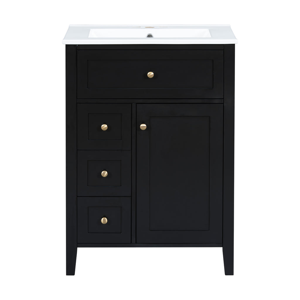 [variant:N725P280631B] Black Bathroom Vanity with Ceramic Sink – 24-Inch image 34
