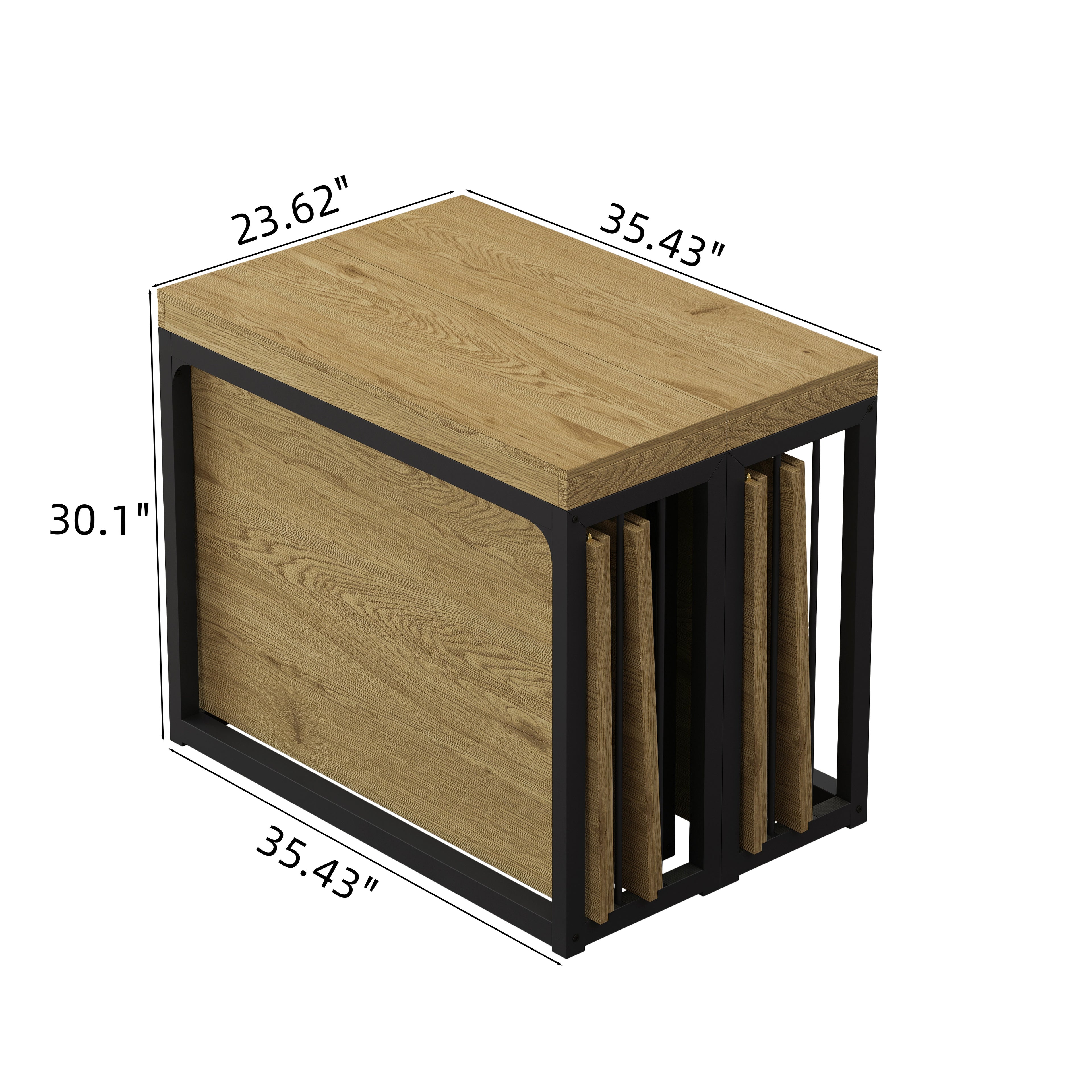 [variant:W3679S00001] Extendable Dining Table for 2–10 – Wild Oak image 12