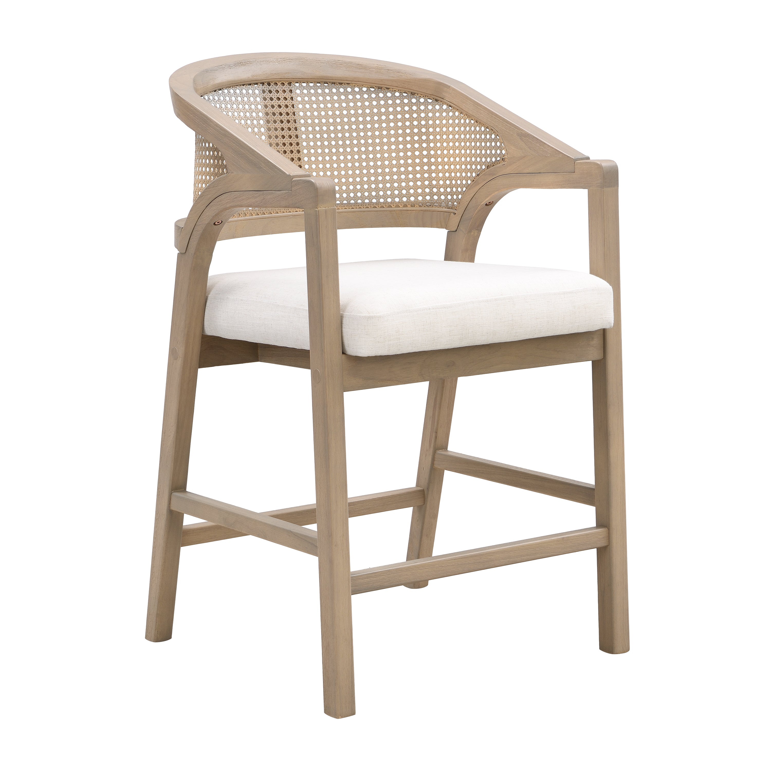 [variant:N872P359330A] Set of 2 Light Ash Rattan Counter Stools image 4