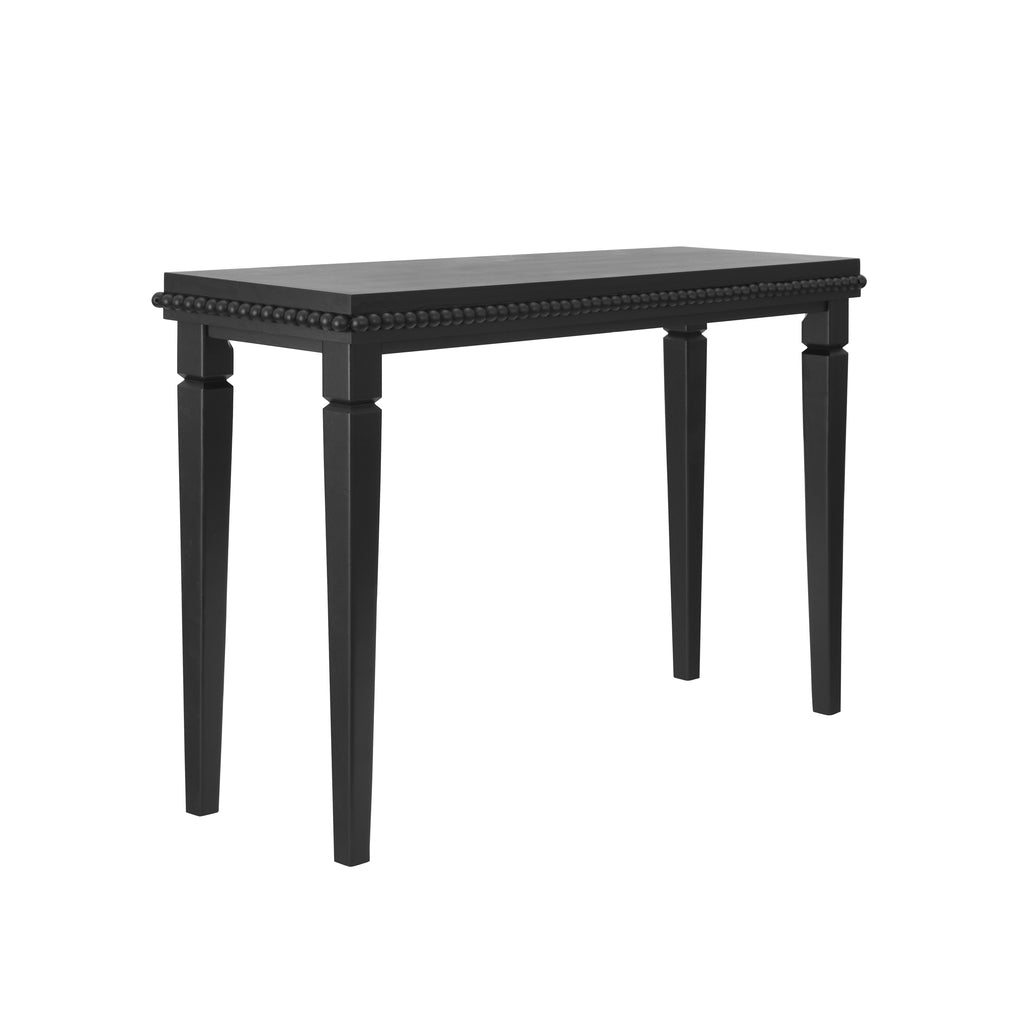 Farmhouse Console Table with Beaded Trim — [variant:N876P351928B] Black image 6