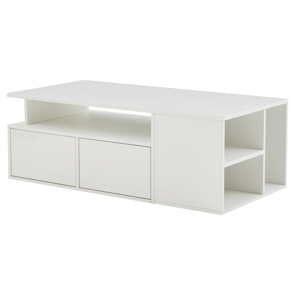 [variant:N892P428788W] High-Gloss LED Coffee Table with Open Storage image 41
