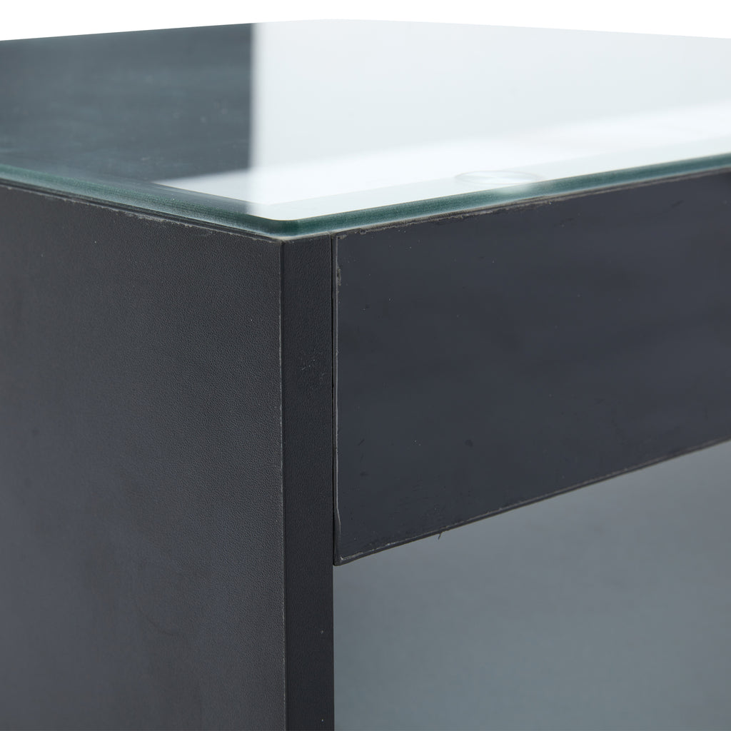 [variant:N892P428787B] High-Gloss LED Coffee Table with Glass Top and Drawers image 25