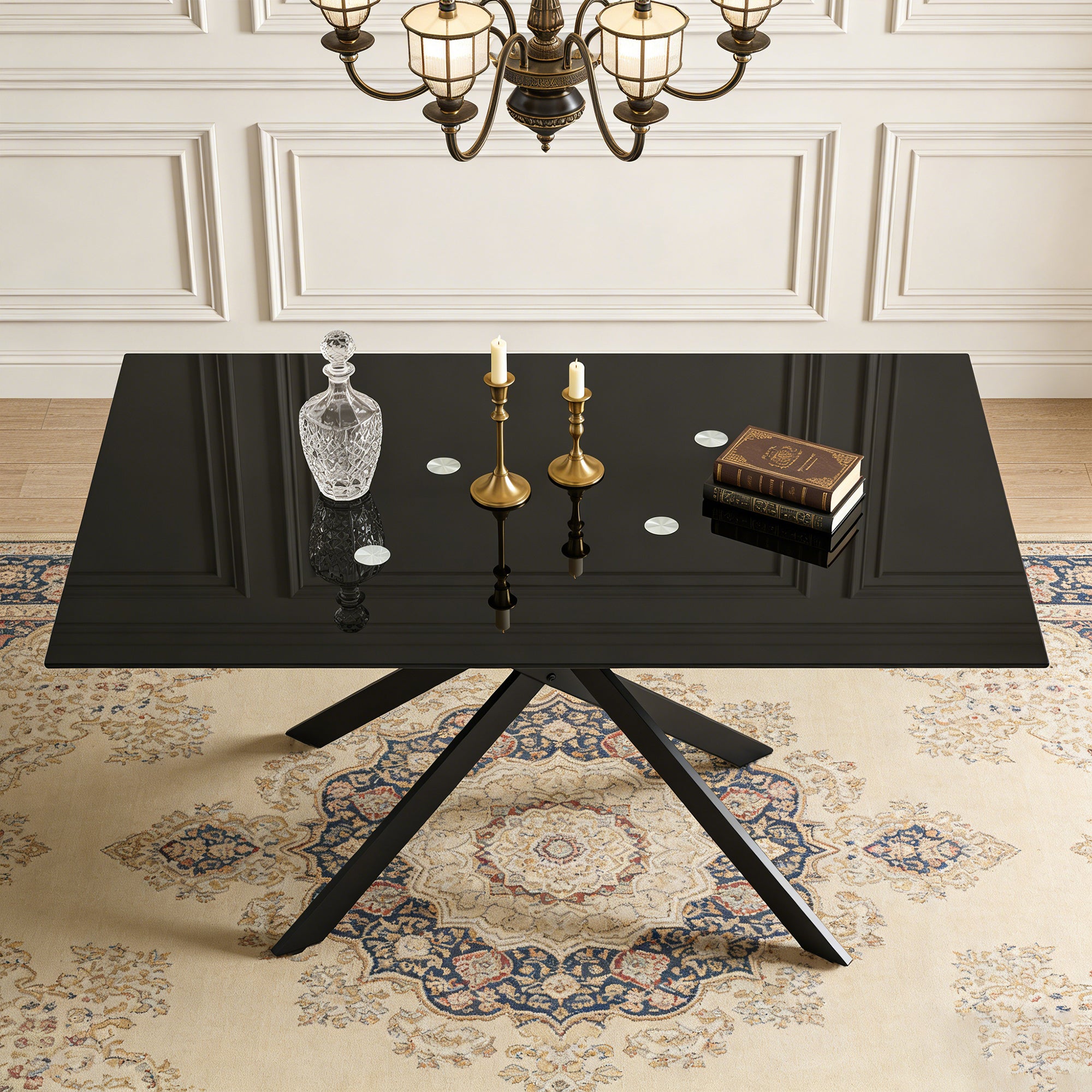 [variant:W3856P411912] Tempered-Glass Dining Table – 51-Inch image 3