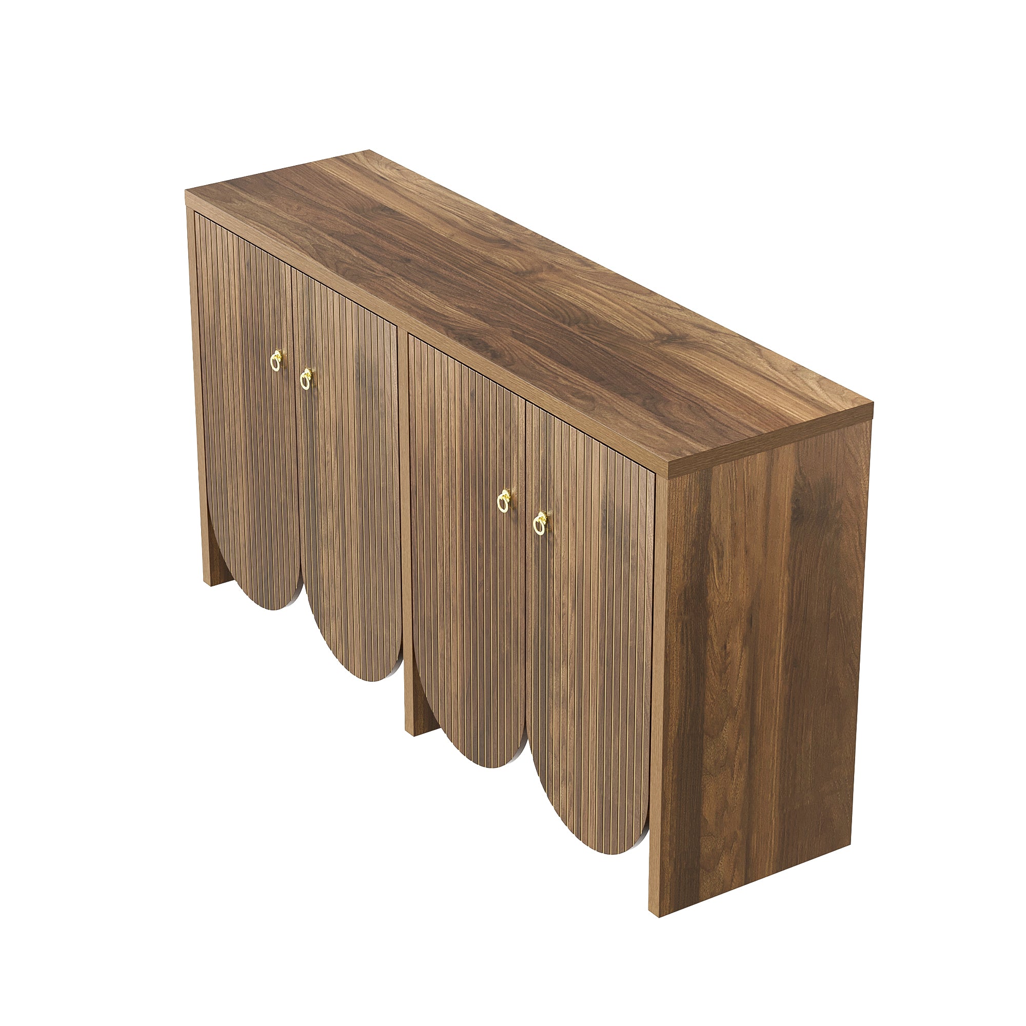 [variant:GA0002N] Fluted 4-Door Sideboard – Walnut image 17